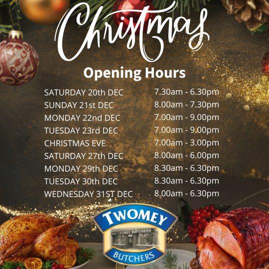 Christmas Opening Hours Christmas Opening Hours
